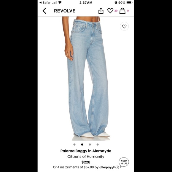 Citizens of Humanity Paloma Loose Jeans in Alemayde - Picture 2 of 4